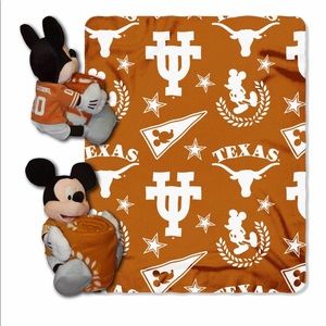 Disney Mickey Mouse Texas Longhorns Blanke…